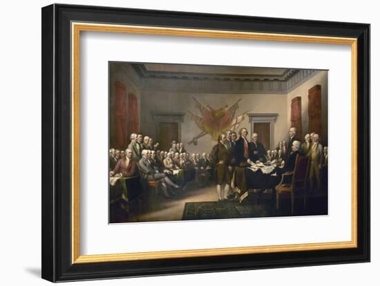 Declaration of Independence-John Trumbull-Framed Art Print