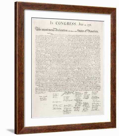 Declaration of Independence-Congress-Framed Art Print