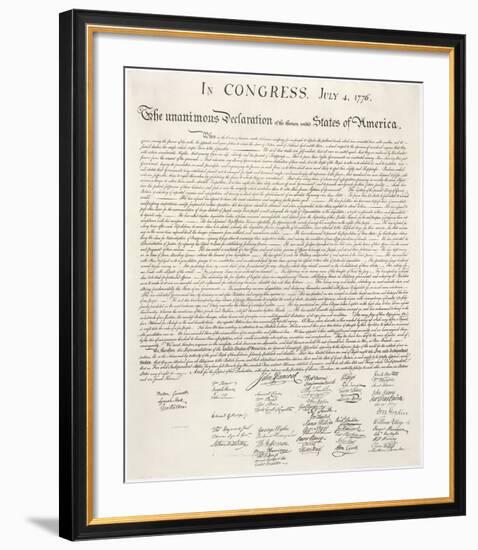 Declaration of Independence-Congress-Framed Art Print