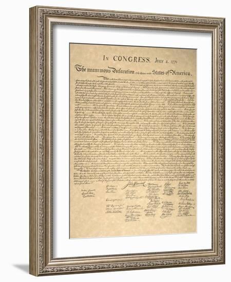 Declaration of Independence-null-Framed Giclee Print