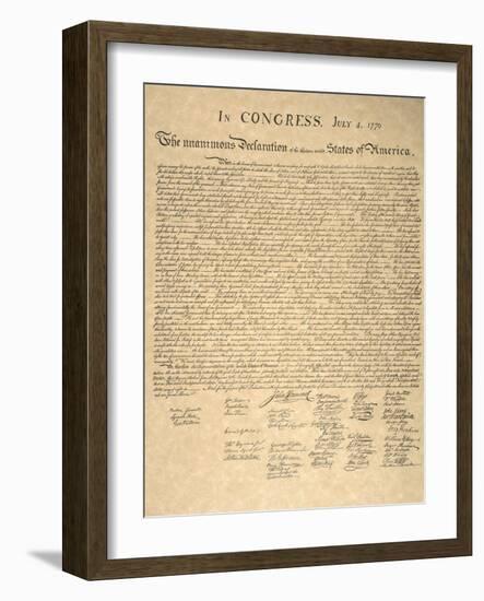 Declaration of Independence-null-Framed Giclee Print