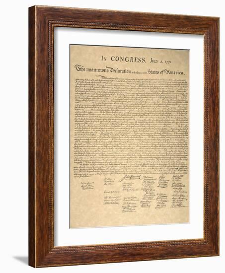 Declaration of Independence-null-Framed Giclee Print