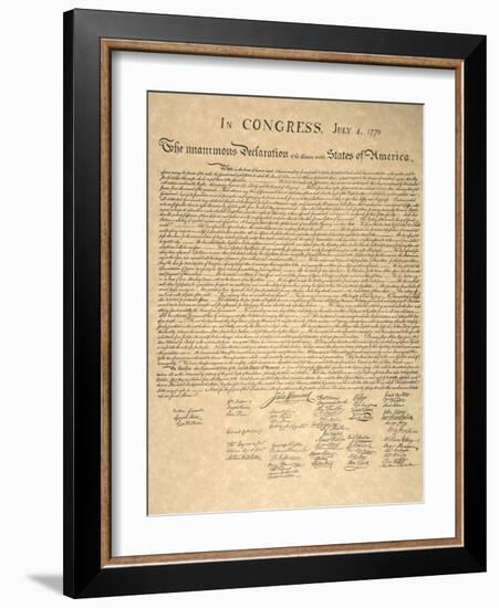 Declaration of Independence-null-Framed Giclee Print