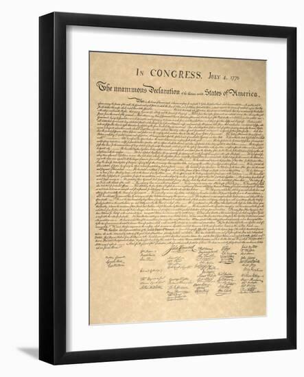 Declaration of Independence-null-Framed Giclee Print