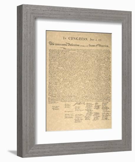 Declaration of Independence-null-Framed Giclee Print