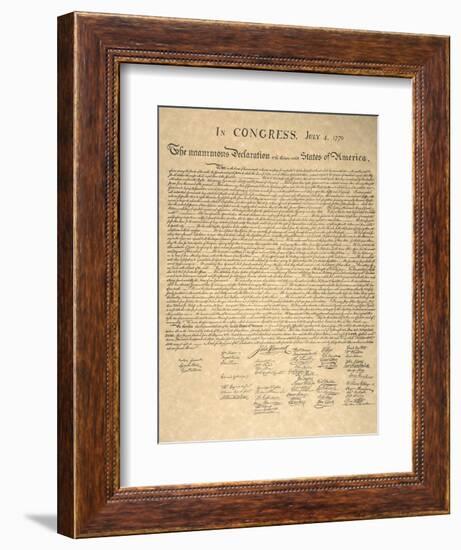 Declaration of Independence-null-Framed Giclee Print