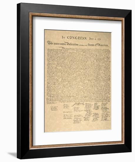 Declaration of Independence-null-Framed Giclee Print