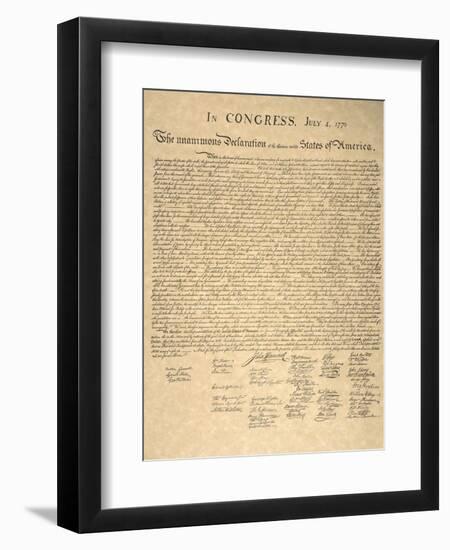 Declaration of Independence-null-Framed Giclee Print