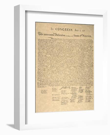 Declaration of Independence-null-Framed Giclee Print