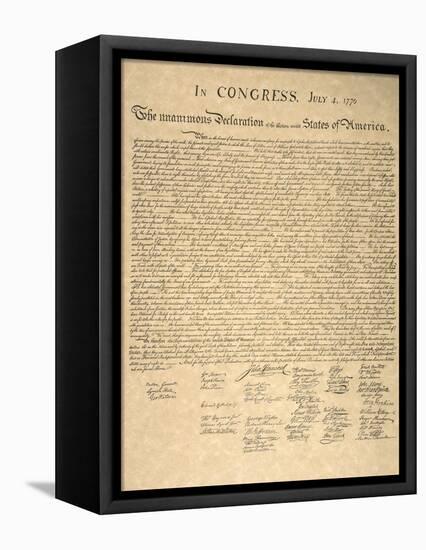 Declaration of Independence-null-Framed Premier Image Canvas