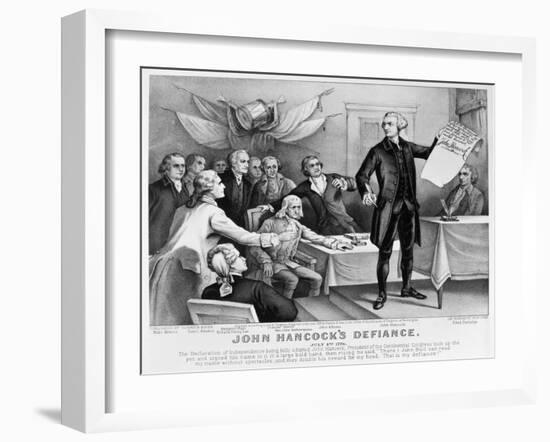 Declaration of Independence-Currier & Ives-Framed Giclee Print