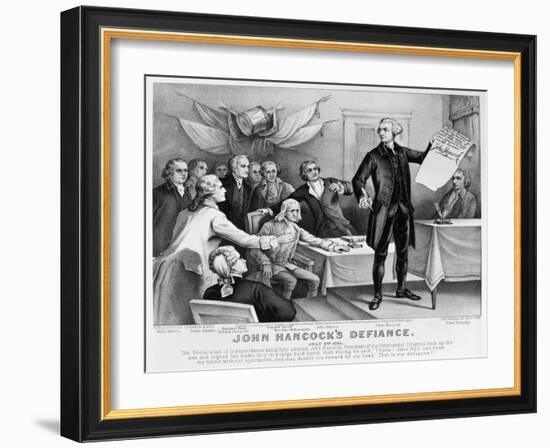 Declaration of Independence-Currier & Ives-Framed Giclee Print