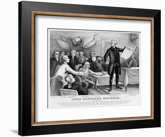 Declaration of Independence-Currier & Ives-Framed Giclee Print