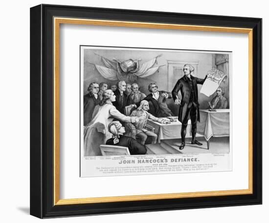 Declaration of Independence-Currier & Ives-Framed Giclee Print