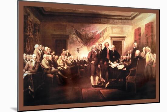 Declaration of Independence-John Trumbull-Mounted Art Print