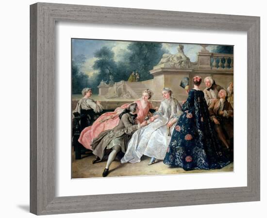 Declaration of Love, 1731-Jean Francois de Troy-Framed Giclee Print