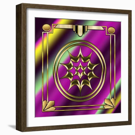 Deco 29 Frame 1-Art Deco Designs-Framed Giclee Print