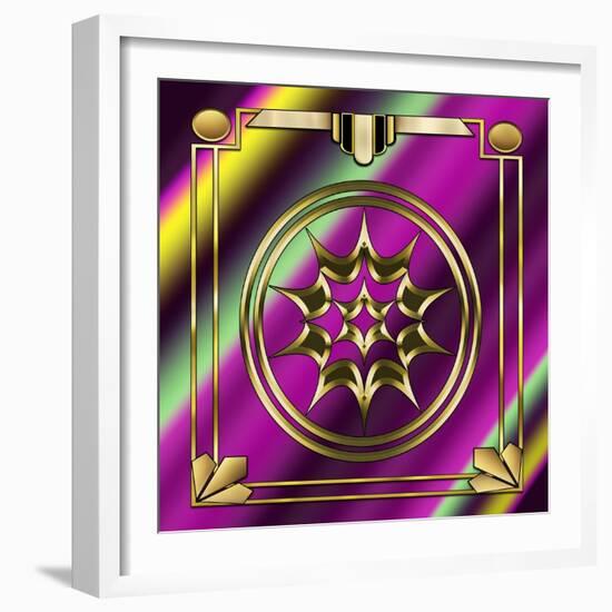 Deco 29 Frame 1-Art Deco Designs-Framed Giclee Print