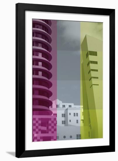 Deco Beach I-Tony Koukos-Framed Giclee Print