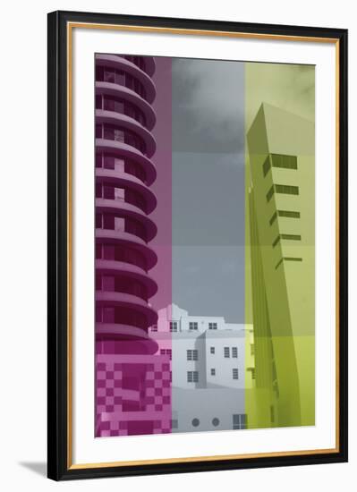 Deco Beach I-Tony Koukos-Framed Giclee Print
