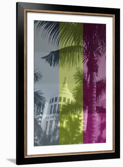 Deco Beach III-Tony Koukos-Framed Giclee Print
