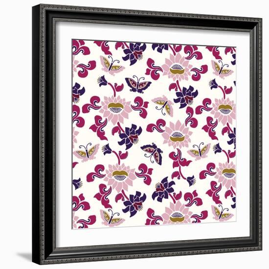 Deco Butterfly-null-Framed Giclee Print