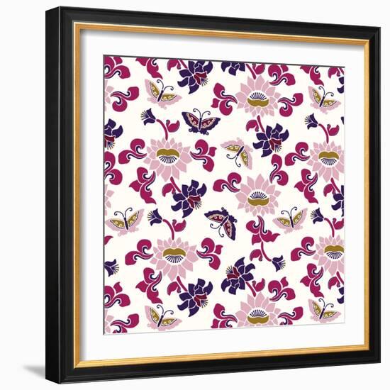 Deco Butterfly-null-Framed Giclee Print