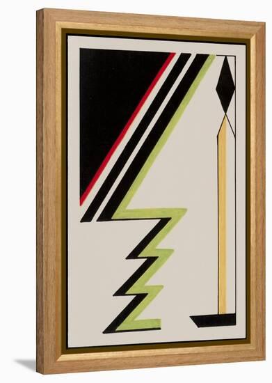 Deco Candle with Christmas Tree, 2010-Carolyn Hubbard-Ford-Framed Premier Image Canvas