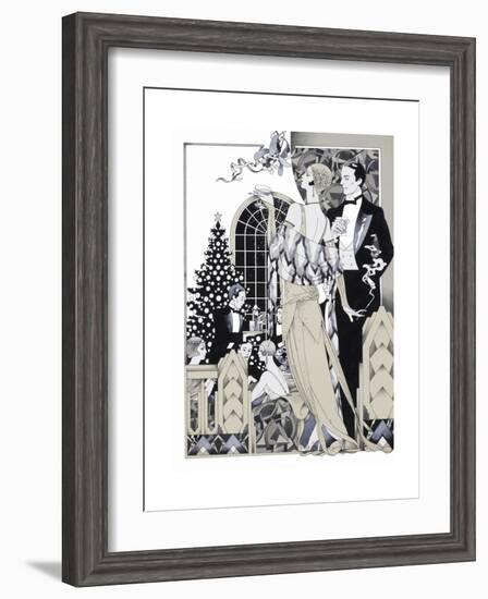 Deco Christmas-David Chestnutt-Framed Giclee Print