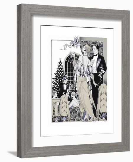 Deco Christmas-David Chestnutt-Framed Giclee Print