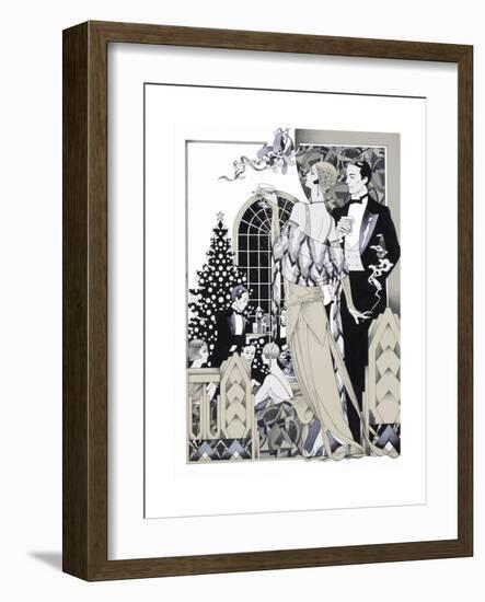 Deco Christmas-David Chestnutt-Framed Giclee Print