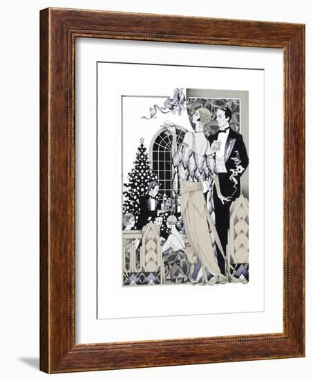 Deco Christmas-David Chestnutt-Framed Giclee Print