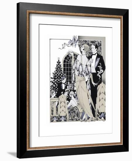 Deco Christmas-David Chestnutt-Framed Giclee Print