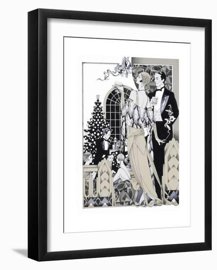 Deco Christmas-David Chestnutt-Framed Giclee Print