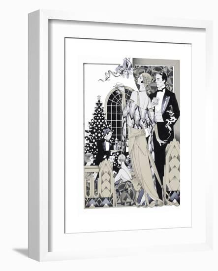 Deco Christmas-David Chestnutt-Framed Giclee Print