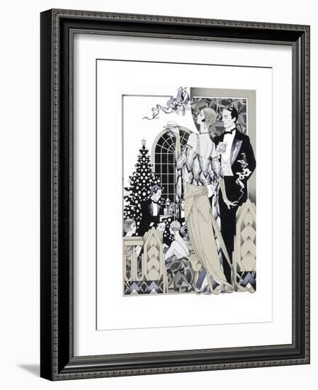 Deco Christmas-David Chestnutt-Framed Giclee Print