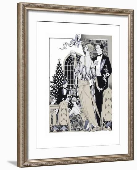 Deco Christmas-David Chestnutt-Framed Giclee Print