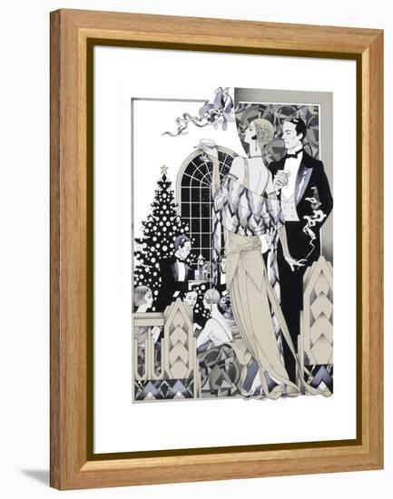 Deco Christmas-David Chestnutt-Framed Premier Image Canvas