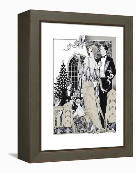 Deco Christmas-David Chestnutt-Framed Premier Image Canvas