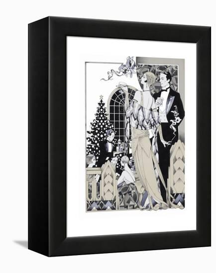 Deco Christmas-David Chestnutt-Framed Premier Image Canvas