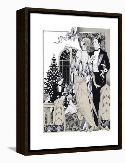 Deco Christmas-David Chestnutt-Framed Premier Image Canvas