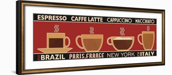 Deco Coffee Panel I-Pela Design-Framed Art Print