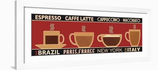Deco Coffee Panel I-Pela Design-Framed Art Print