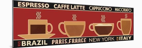 Deco Coffee Panel I-Pela Design-Mounted Art Print