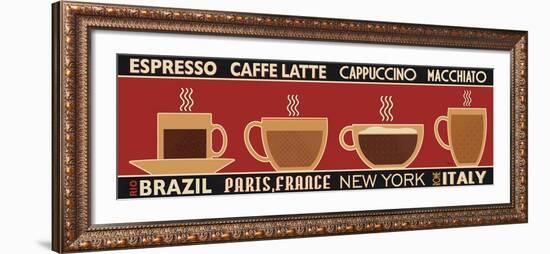 Deco Coffee Panel I-Pela Design-Framed Art Print