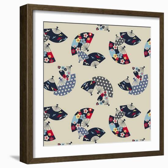 Deco Fans-null-Framed Giclee Print