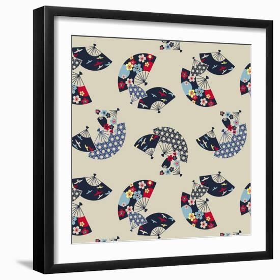 Deco Fans-null-Framed Giclee Print