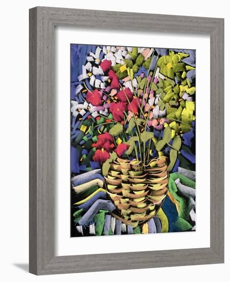 Deco Flowers-Frances Treanor-Framed Giclee Print