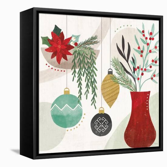 Deco Holiday III-Veronique Charron-Framed Stretched Canvas