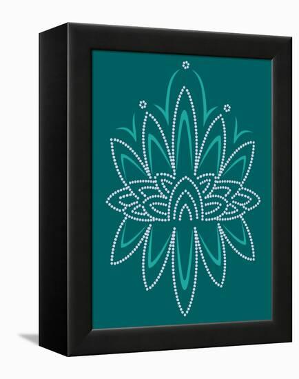 Deco Lotus-null-Framed Premier Image Canvas